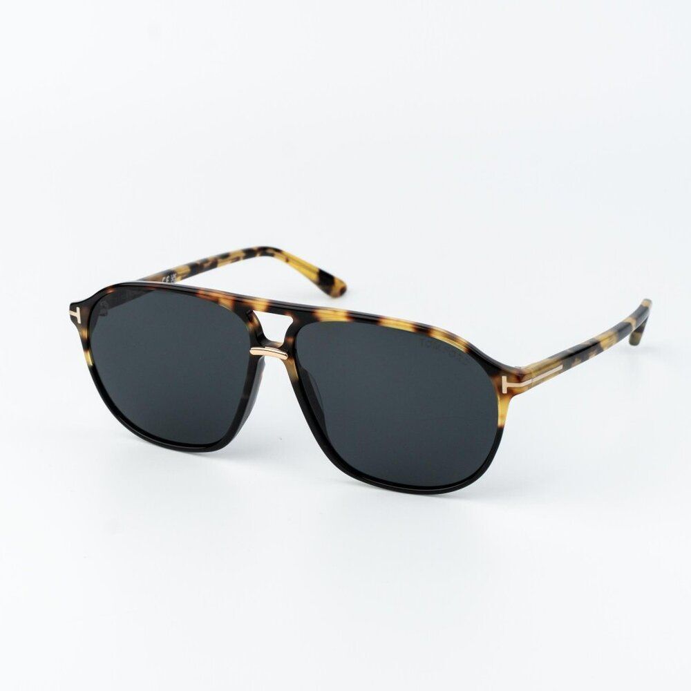 Tom Ford BRUCE Women Sunglasses Havana Smoke Pilot FT1026/S 05A NEW AUTHENTIC